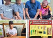 Polres Barsel Amankan Lima Tersangka Kasus Narkoba