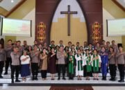 Kapolres Barsel Jalankan Program Minggu Kasih di Gereja Parapah Buntok