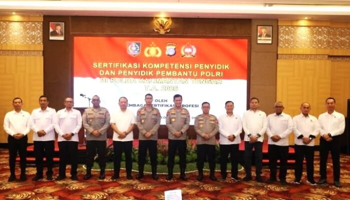 Kapolda Kalteng Tekankan Profesionalisme Saat Buka Sertifikasi Penyidik dan Penyidik Pembantu