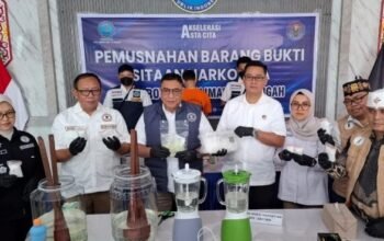 BNNP Kalteng Musnahkan 1,7 Kg Sabu dan Ratusan Pil Ekstasi Hasil Pengungkapan Kasus di Kotim