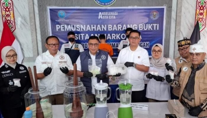 BNNP Kalteng Musnahkan 1,7 Kg Sabu dan Ratusan Pil Ekstasi Hasil Pengungkapan Kasus di Kotim