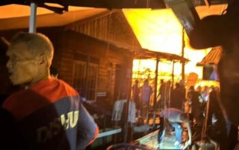 Puluhan Rumah Ludes Terbakar di Panarung Bawah Palangka Raya, 40 KK Terdampak