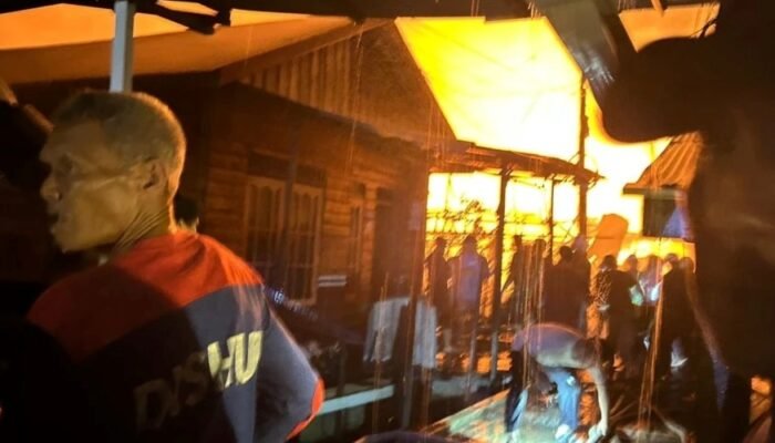 Puluhan Rumah Ludes Terbakar di Panarung Bawah Palangka Raya, 40 KK Terdampak