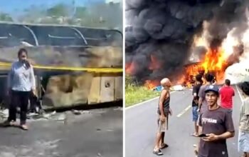 Tabrakan Maut Bus ALS Vs Truk Tangki BBM di Muratara: 16 Tewas, 3 Luka Bakar