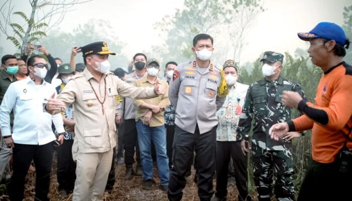 Gubernur dan Kapolda Kalteng Tinjau Posko Tumbang Nusa, Pastikan Kesiapan Atasi Karhutla