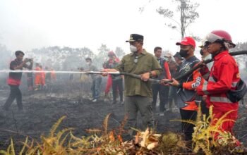 Barito Utara Diselimuti Kabut Asap, Bupati Turun Langsung dan Ingatkan Warga Waspada